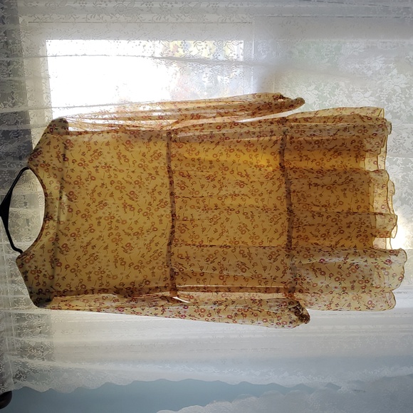 Floral Yellow Dress - Picture 2 of 4